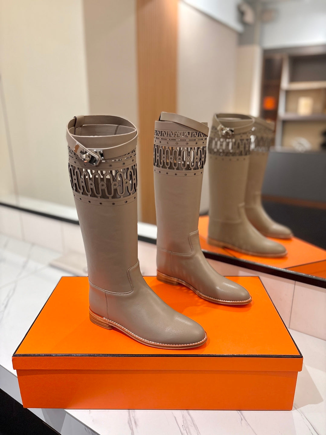 HM 26s Jumping Boots  Calfskin Suede 993416