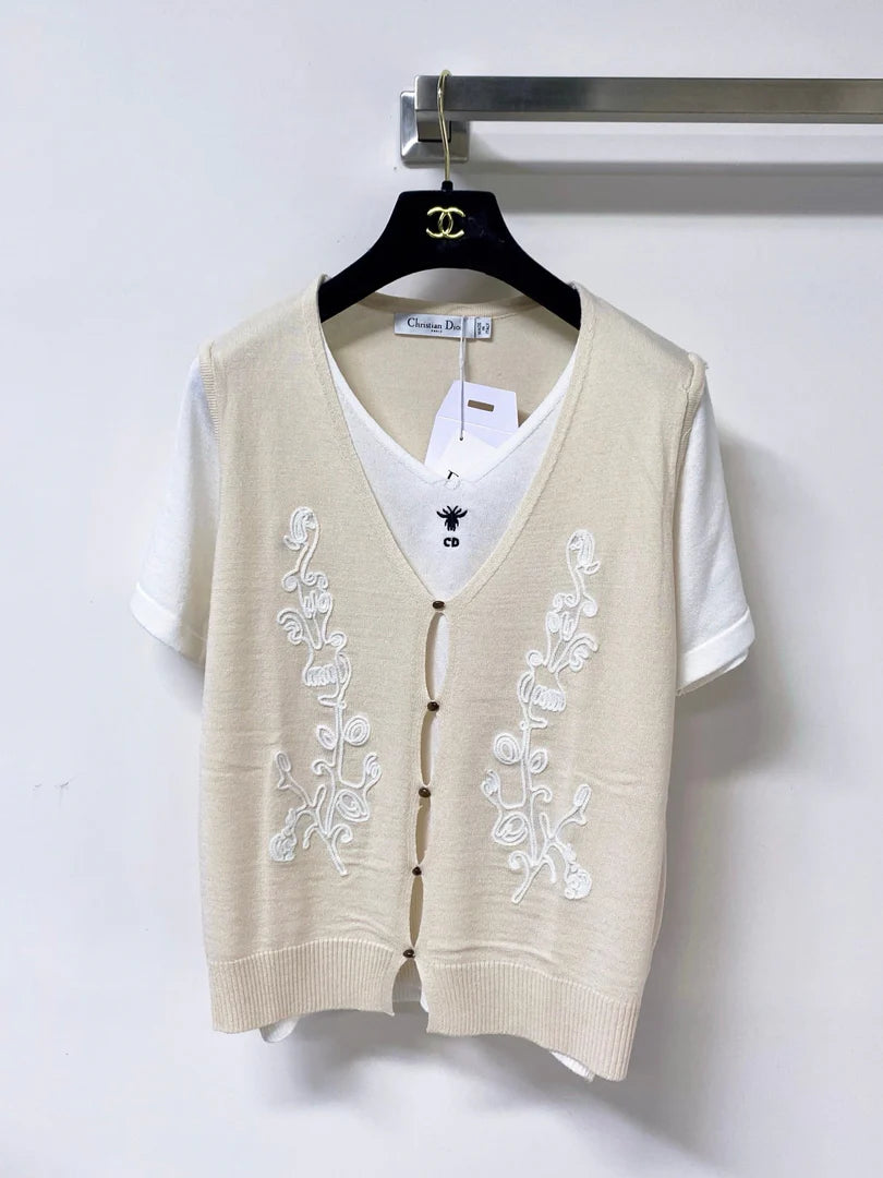 Dior 2026 Layered-look Knit Top Polyamide 442953