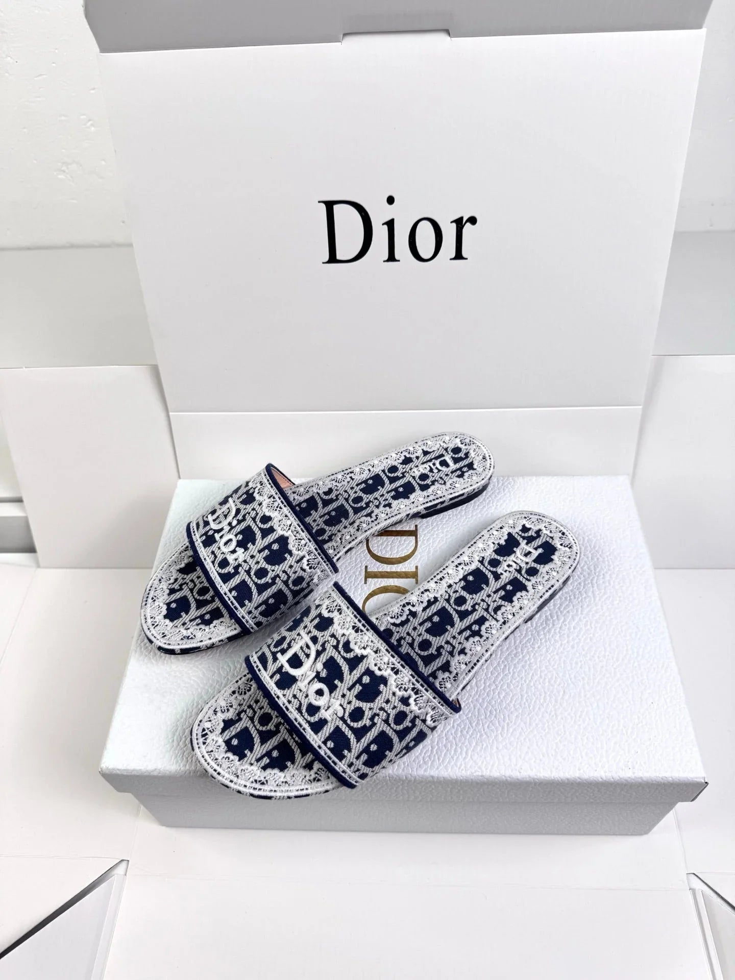 Dior 2026 Bow Sandal Canvas Leather 907874