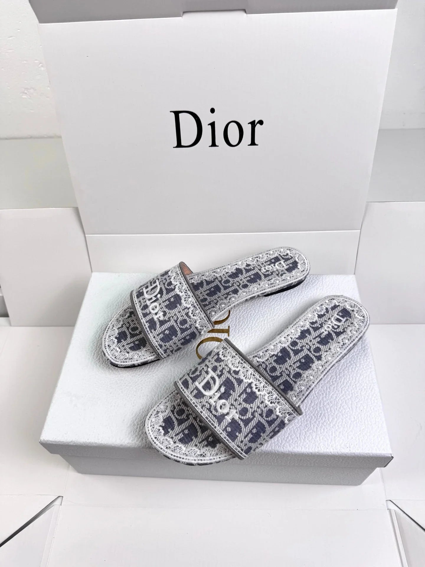Dior 2026 Bow Sandal Canvas Leather 907874