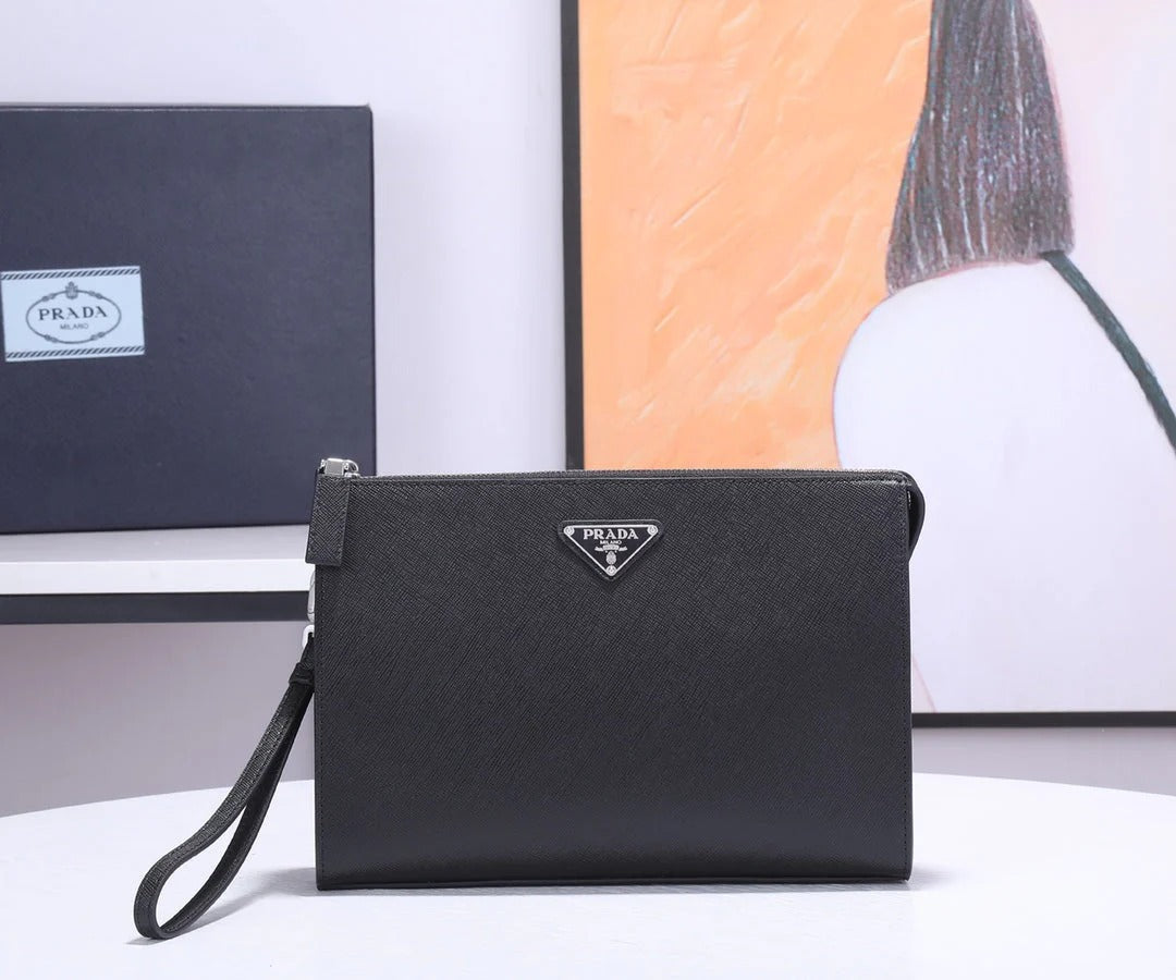 Prada 2026 Saffiano Document Case 24cm Calfskin