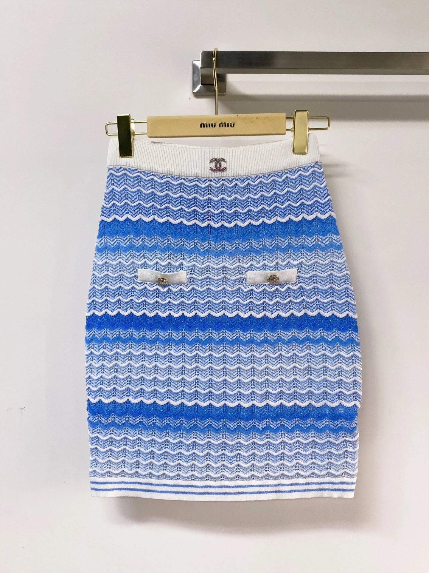 Chanel 2026 Midi Skirt Wool Tencel 268443