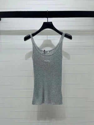Miumiu 2026 Camisole Knitted Vest Wool 375076