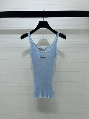 Miumiu 2026 Camisole Knitted Vest Wool 375076