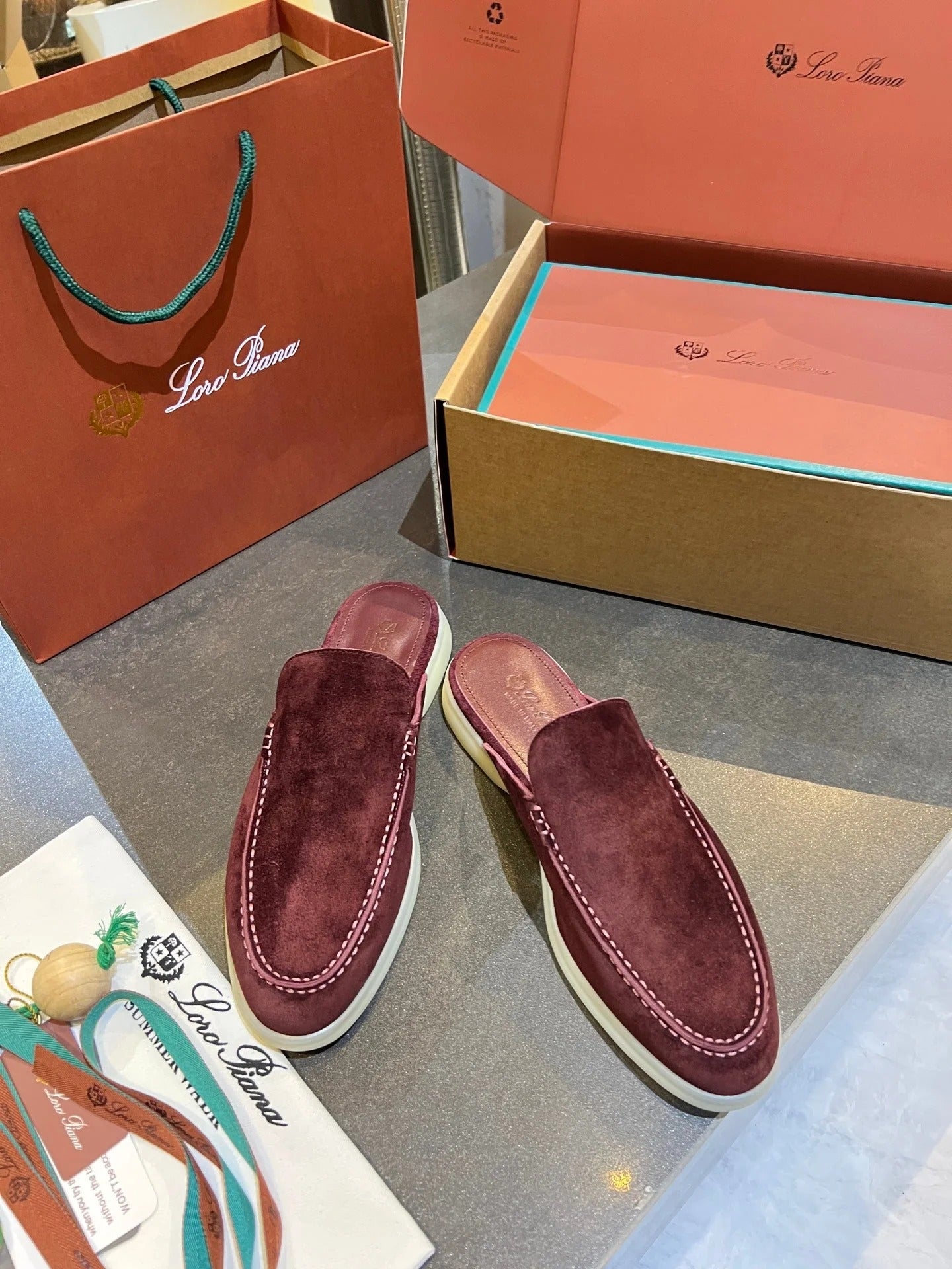 Loro Piana 2026 Summer Walk Mule Suede 921954
