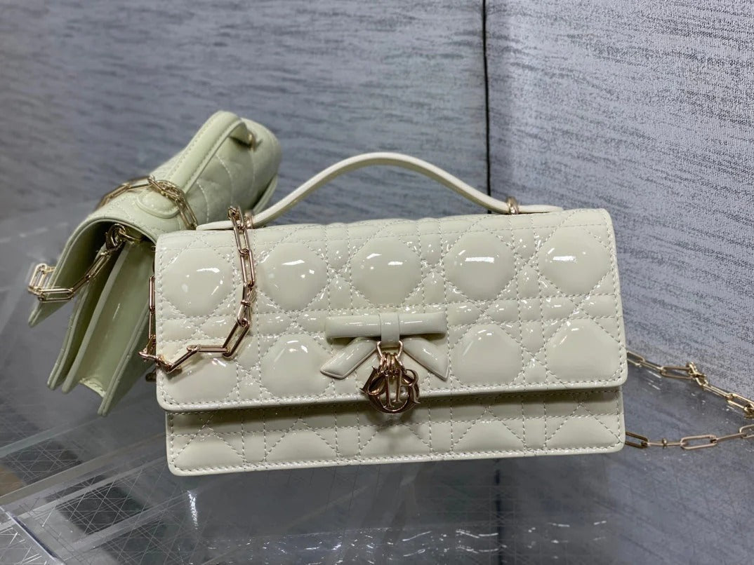 Dior 2026 My Dior Bag 21cm Patent Cannage Calfskin 284155
