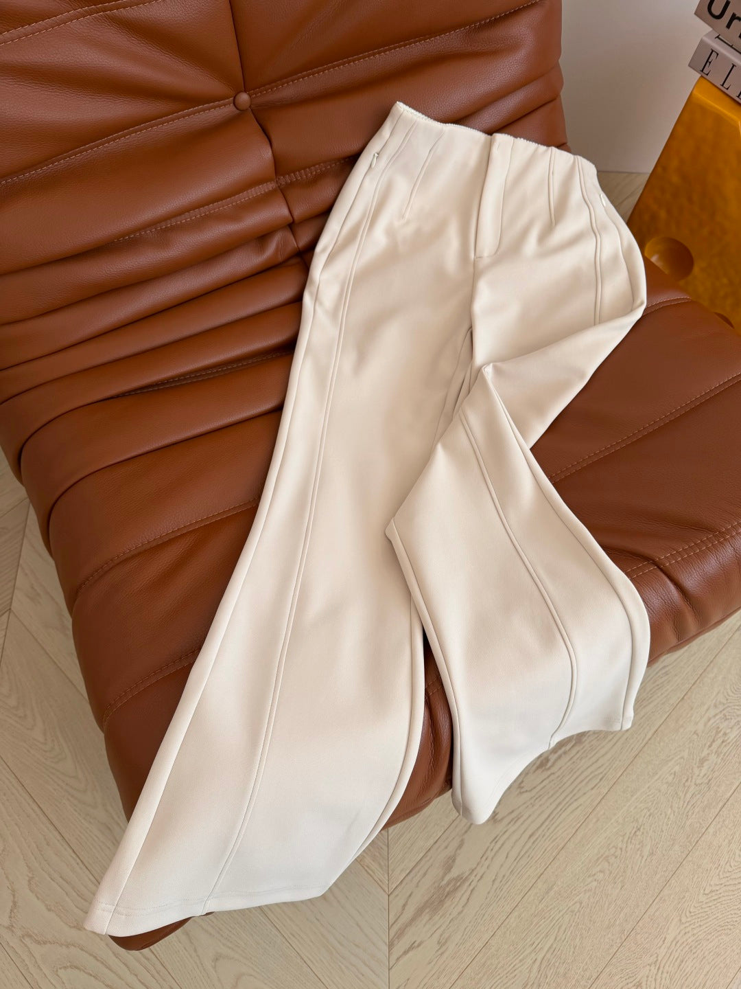 Prada 26s Flared Pants With A Triangular Logo 420883