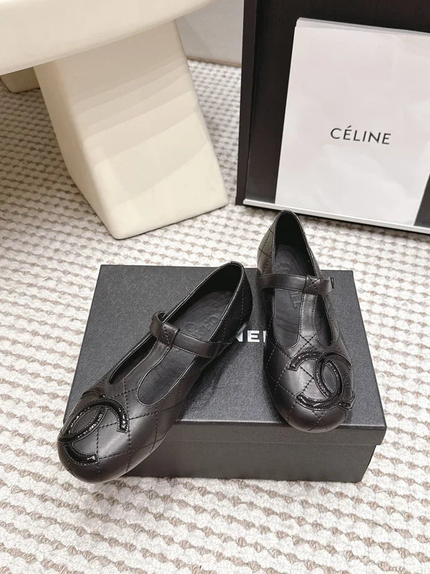 Chanel 2026 Mary Jane Quilted Flats Lambskin 930599