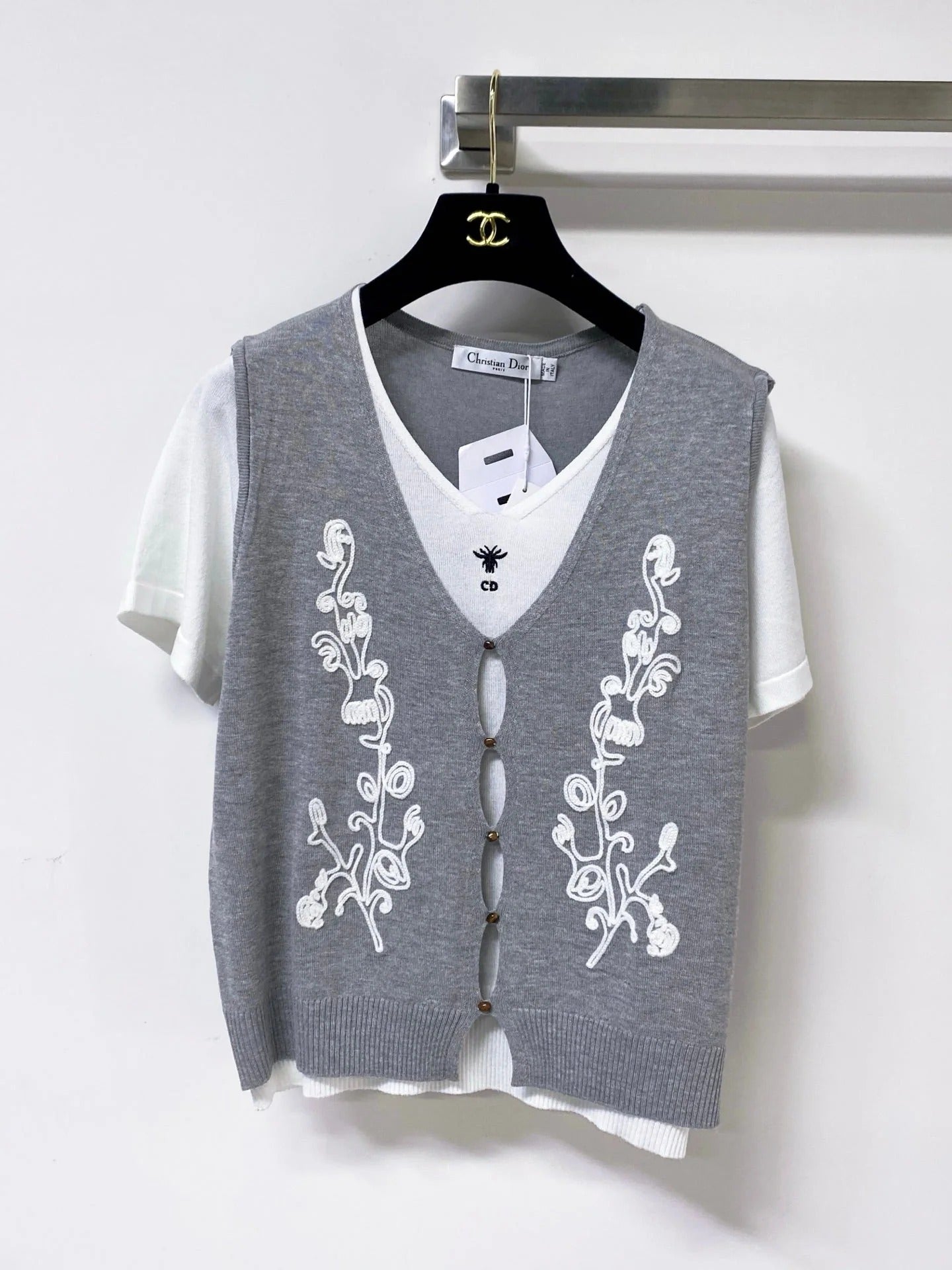 Dior 2026 Layered-look Knit Top Polyamide 442953