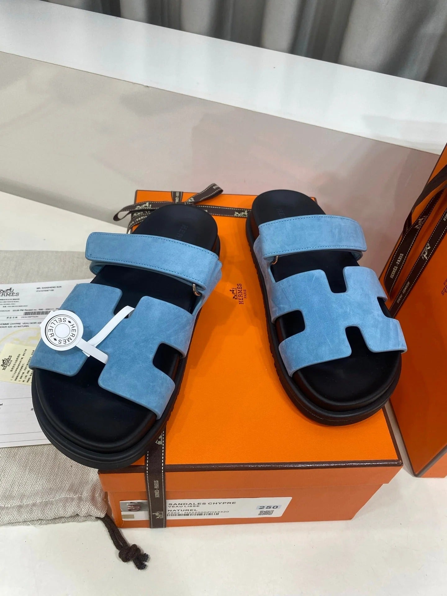 Hermes 2026 Chypre Sandal Suede 957589