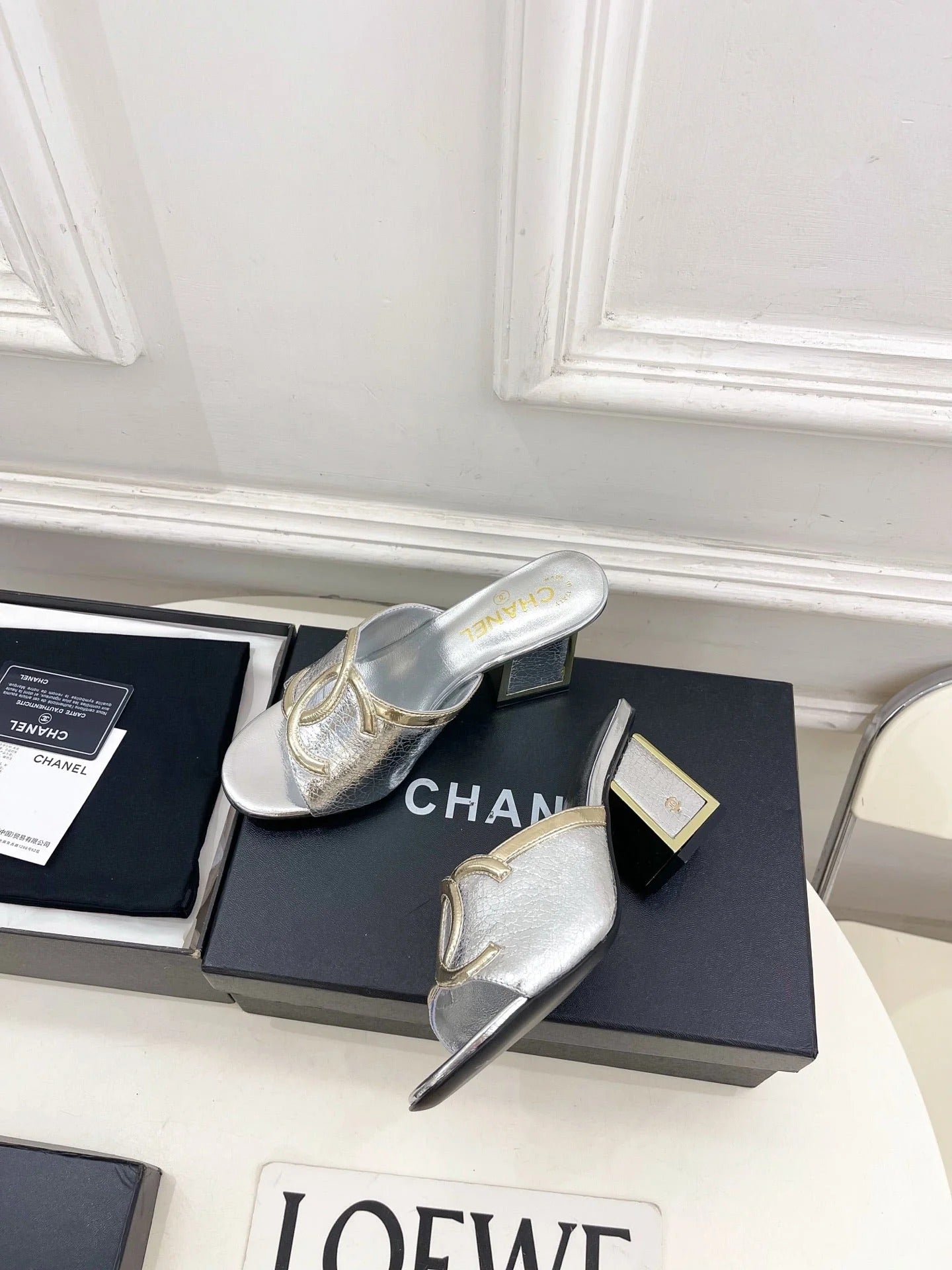Chanel 2026 Chunky Heel Sandals Sheepskin 831299